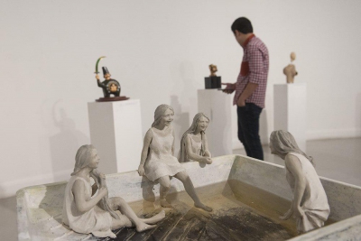 مجسمه‌سازان «چهارسوی خیال» را به خانه هنرمندان آوردند
